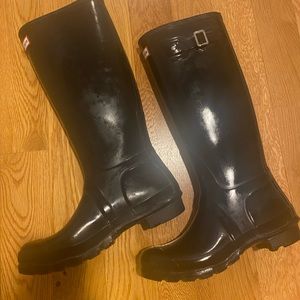 HUNTER Women’s Original Gloss Rain Boot Size 7